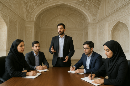 جلسه آموزشی مدیران جوان در رویداد مانا
